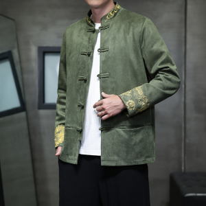 2025秋冬风男装刺绣唐装汉服夹克外套大码C229-Y1077-P120图片
