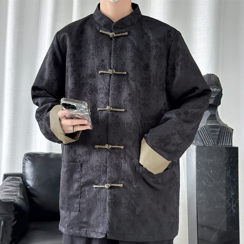 2024春夏风男装中式冰丝提花唐装汉服夹克外套C229/Y764/P100,男装夹克,电商C229