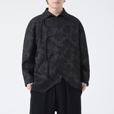 2024春夏风男装中式提花唐装汉服长袖衬衫衬衣C229-Y1012-P80，男装衬衫，电商C229