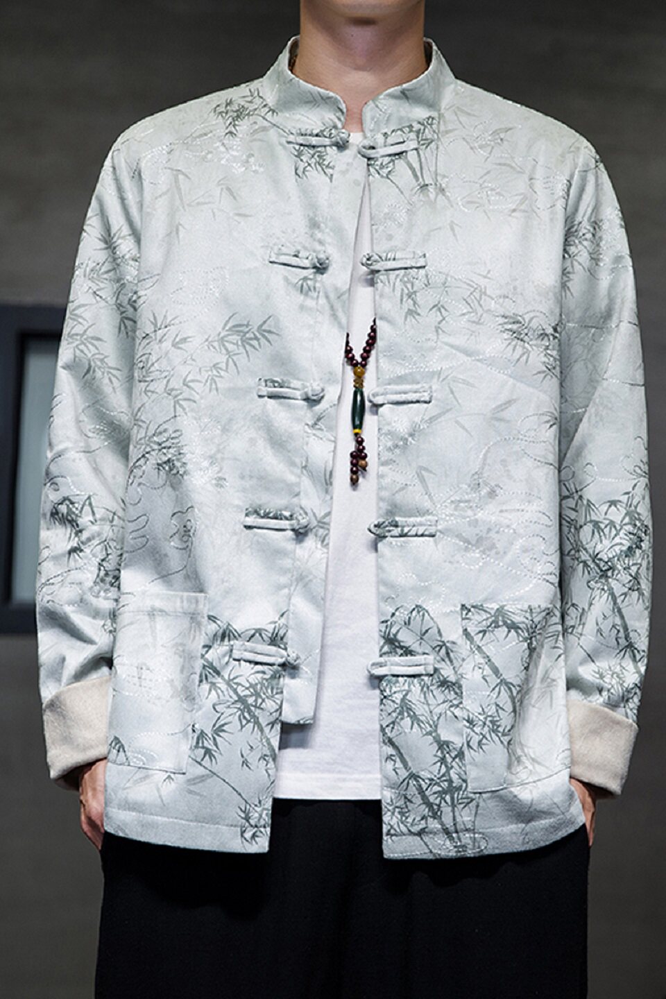 2024春风男装鹿皮绒复古中式唐装汉服夹克外套C229/Y754/P105,男装夹克,电商C229