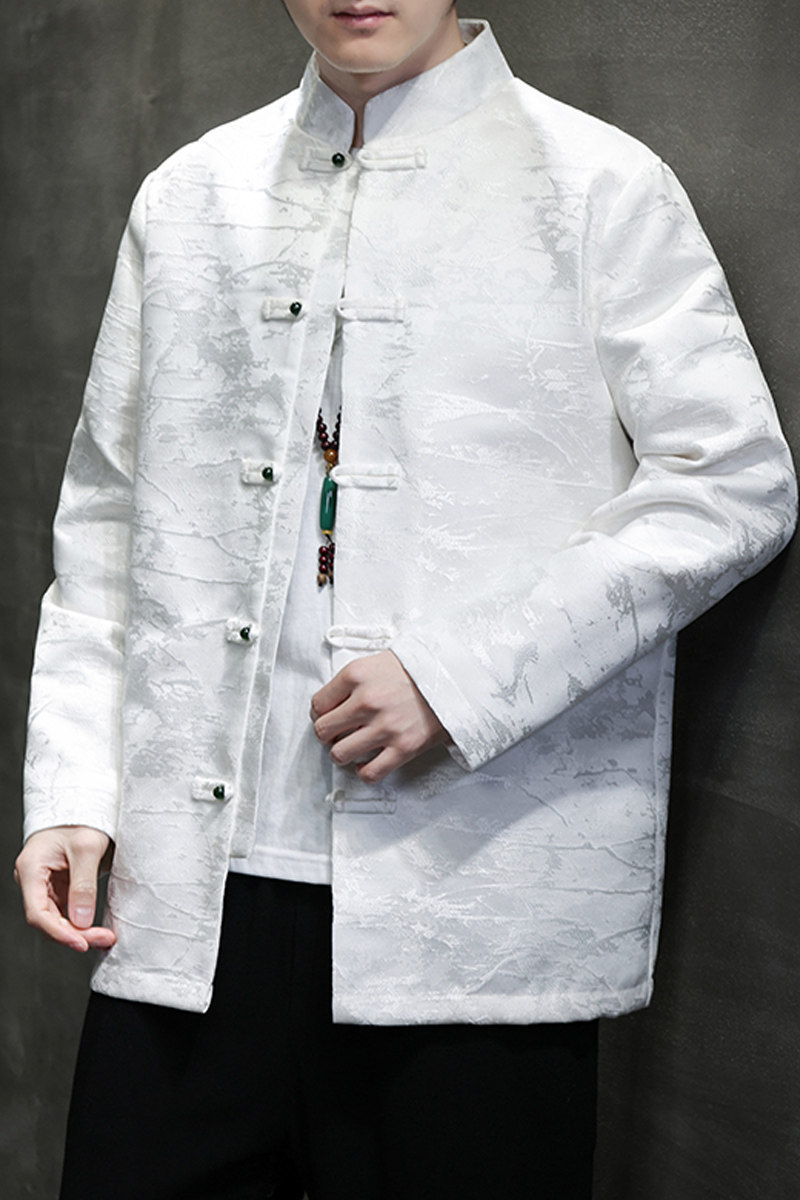 2024春夏新款风男装冰丝提花唐装汉服夹克外套C229-Y991-P100,男装夹克,电商C229