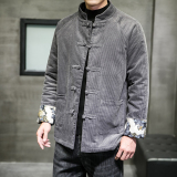 2024冬季复古中式灯芯绒盘扣棉衣棉袄外套汉服大码C229/MY44/P140，男装棉衣，电商C229