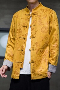 2023秋风男装鹿皮绒复古中式唐装汉服夹克外套C229/Y757/P105图片