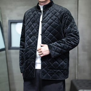 2025秋冬风男装丽丝绒唐装汉服棉衣棉袄外套C229-Y1127-P160