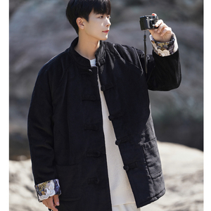 2024秋冬风男装灯芯绒复古中式唐装汉服棉衣C229/MY44/P140图片