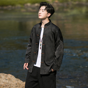 2024秋冬风男装冰丝中式盘扣唐装汉服夹克外套C229/Y771/P100