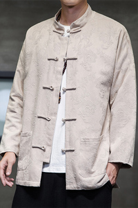 2024秋冬风男装中式复古提花唐装汉服夹克外套C229/Y773/P105图片