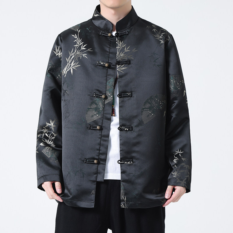 2024春夏风男装中式盘扣印花唐装汉服夹克外套C229-Y909-P110,男装夹克,电商C229