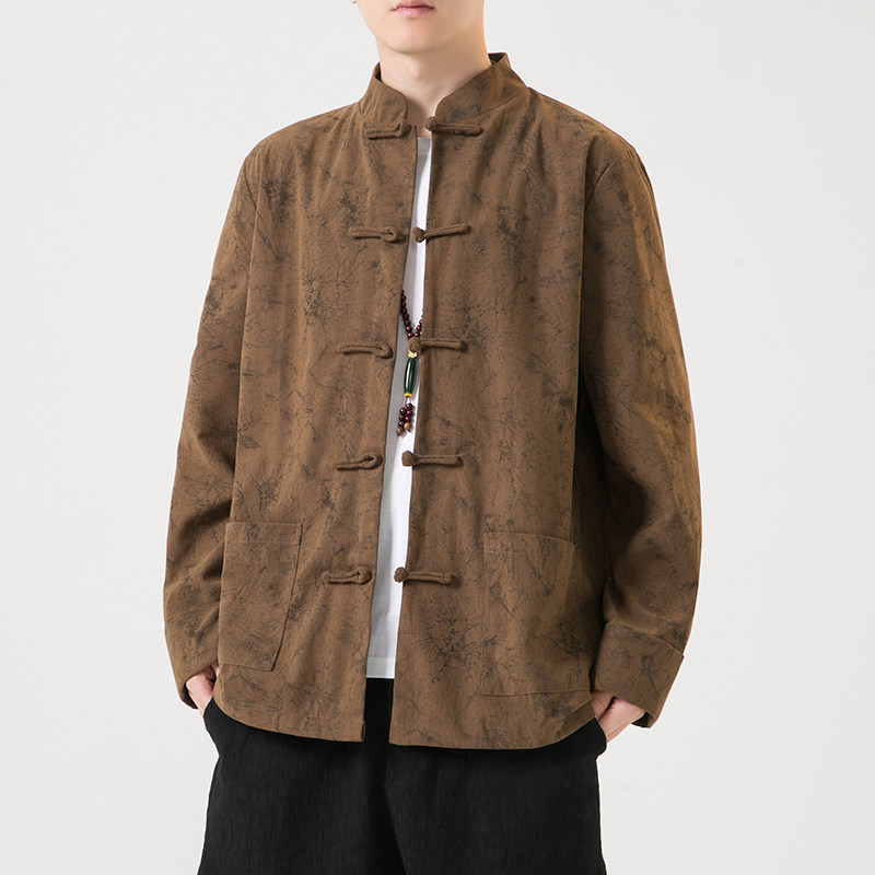 2024秋风男装灯芯绒复古中式唐装汉服夹克外套C229/Y765/P100,男装夹克,电商C229