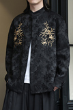 2024春夏新款风男装提花唐装汉服长袖衬衫衬衣C229-Y1012-P80，男装衬衫，电商C229