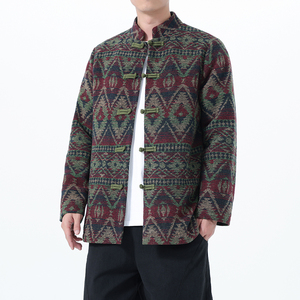 2025秋风男装毛呢中式复古唐装汉服夹克外套C229-Y1119-P125图片
