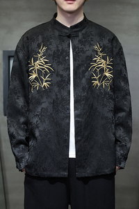 2024春夏风男装刺绣唐装中式汉服长袖衬衫衬衣C229-Y1011-P80图片