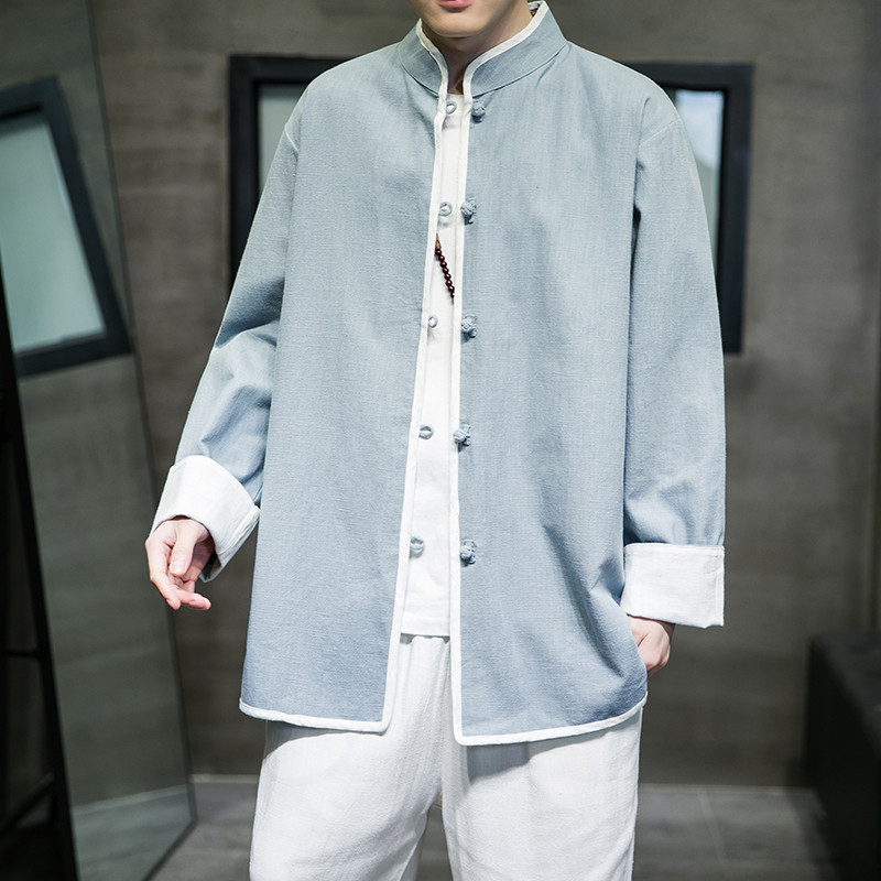 2024春夏风男装棉麻亚麻长袖衬衫衬衣上衣大码C229/Y658/P80,男装衬衫,电商C229