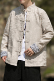 2024秋冬风男装印花中式复古唐装汉服夹克外套C229/Y751/P95，男装夹克，电商C229