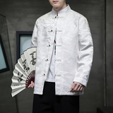 2024春夏新款风男装冰丝提花唐装汉服夹克外套C229-Y991-P100，男装夹克，电商C229