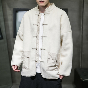 2024冬风男装羊羔毛复古中式唐装汉服棉衣棉袄C229/Y919/P140,男装夹克,电商C229