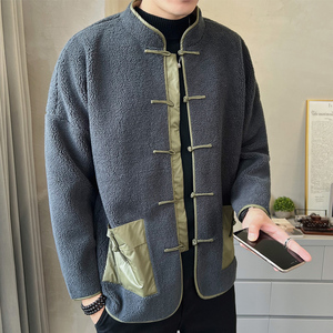2023秋冬羊羔毛复古中式唐装汉服棉衣棉袄外套大码C229/Y919/P140图片
