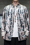 2024秋风男装鹿皮绒复古中式汉服唐装夹克外套C229/Y761/P100，男装夹克，电商C229