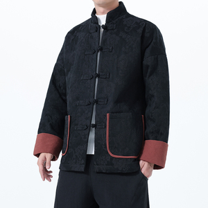 2025秋冬风男装棉麻唐装汉服外套棉衣棉袄C229-Y1128-P170图片