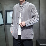2025秋冬风男装丽丝绒唐装汉服夹克外套大码C229-Y1121-P120，男装夹克，电商C229