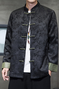 2024秋冬风男装复古盘口中式唐装汉服夹克外套C229/Y764/P100图片