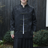 2024夏季风男装提花唐装汉服盘扣中式外套夹克C229/Y764/P100，男装夹克，电商C229