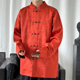 2024春夏新款风男装中式冰丝唐装汉服夹克外套C229/Y771/P100，男装夹克，电商C229