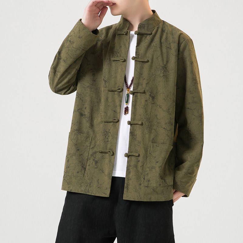 2024秋风男装灯芯绒复古中式唐装汉服夹克外套C229/Y765/P100,男装夹克,电商C229