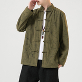 2024秋风男装灯芯绒复古中式唐装汉服夹克外套C229/Y765/P100，男装夹克，电商C229