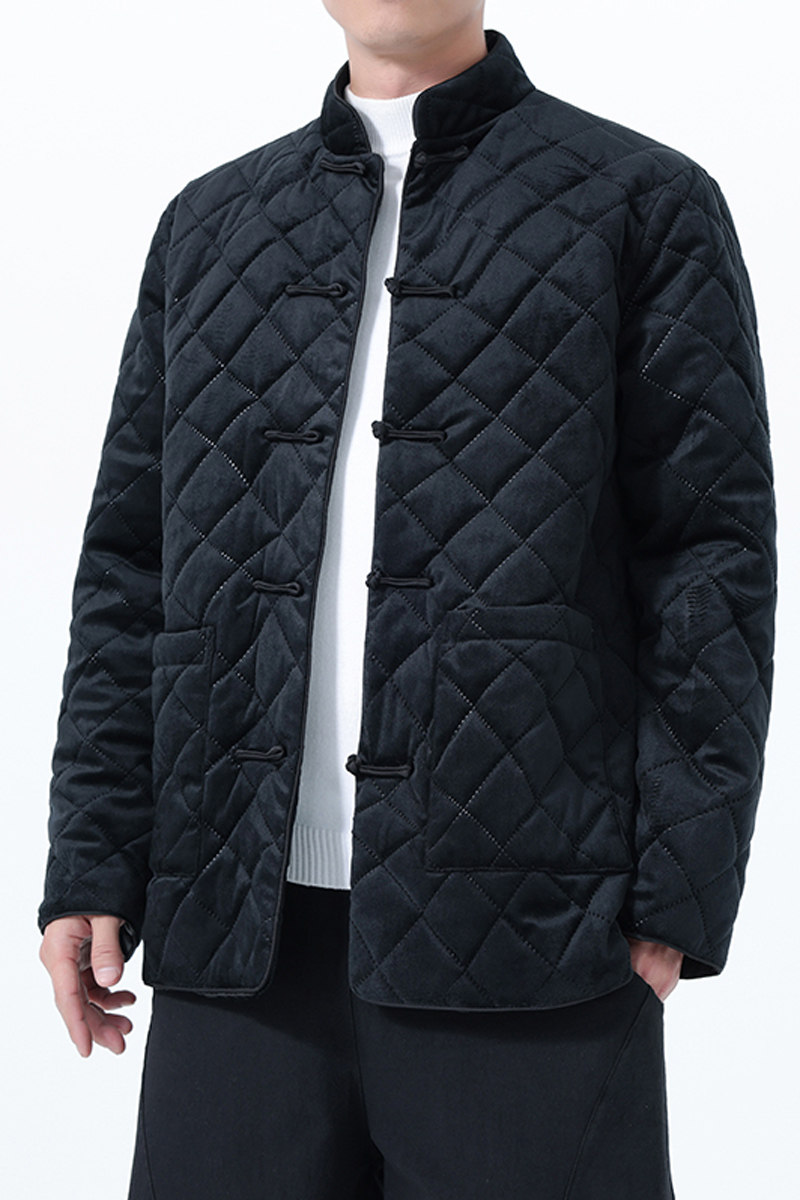 2025秋冬风男装丽丝绒唐装汉服夹克棉衣大码C229-Y1127-P160,男装棉衣,电商C229