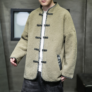 2023冬季风男装羊羔毛复古中式唐装汉服棉衣 C229/Y924/P140图片