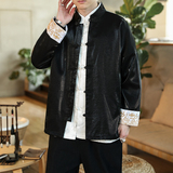 2024春夏新款风男装刺绣唐装汉服夹克外套大码C229/Y621/P85，男装民族服装，电商C229