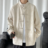 2024春夏风男装鹿皮绒提花唐装汉服夹克外套C229/Y718/P105，男装夹克，电商C229