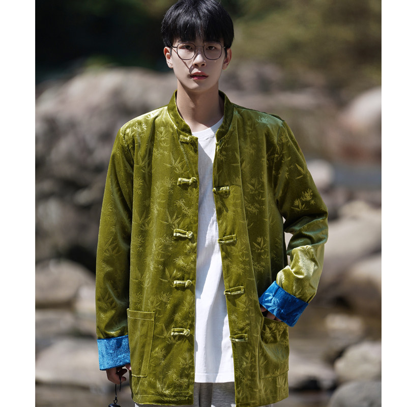 2024秋冬风男装中式大码盘扣唐装汉服夹克外套C229-Y759-P98图片