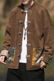 2024秋冬风男装棉布复古中式唐装汉服夹克外套C229/Y758/P105，男装夹克，电商C229