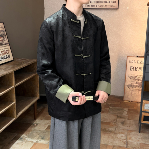 2025秋冬风男装提花唐装汉服夹克外套大码中式C229-Y764-P100图片