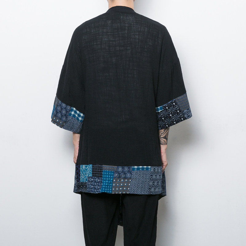 2025春夏风男装棉麻亚麻唐装汉服风衣男大码宽松C229-F11-P65,男装风衣,电商C229