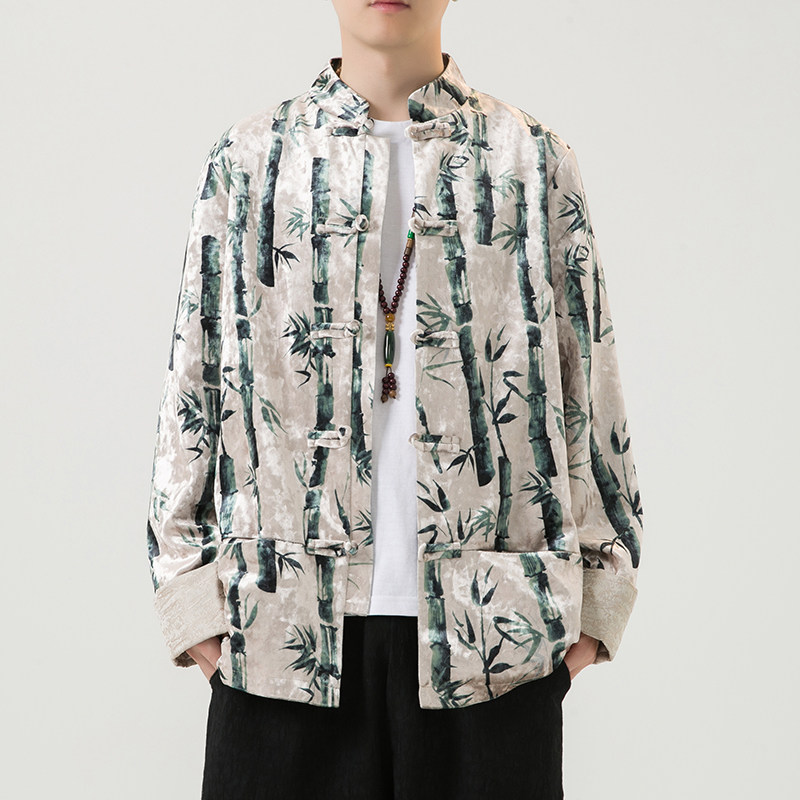 2024秋风男装丽丝绒复古中式唐装汉服夹克外套C229/Y761/P100,男装夹克,电商C229