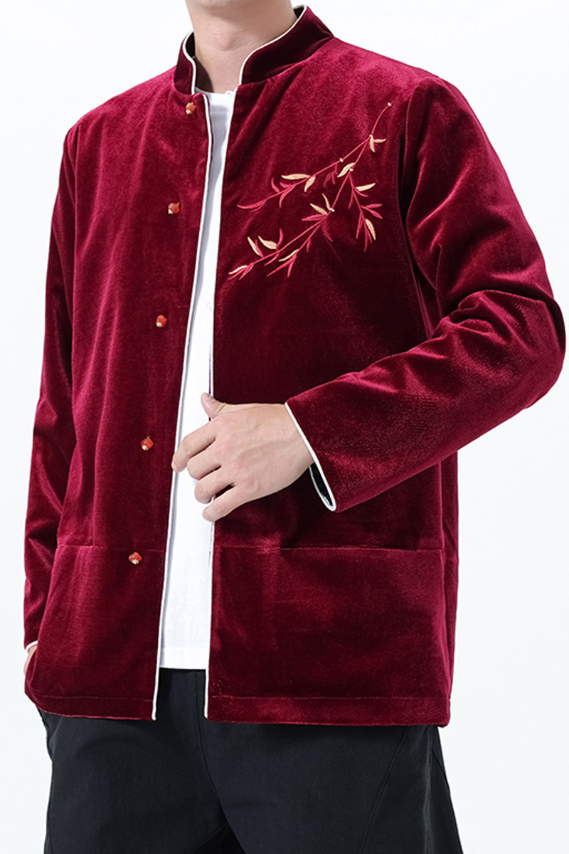 2025秋冬风男装刺绣唐装汉服夹克外套大码C229-Y1118-P115,男装夹克,电商C229