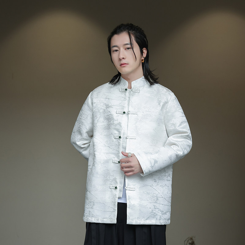 2025秋冬风男装大码中式唐装复古汉服夹克外套C229-Y991-P100,男装衬衫,电商C229