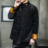 冬季风男装灯芯绒复古中式唐装汉服棉衣棉袄C229/MY462/P145，男装棉衣，电商C229