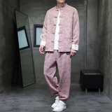 2025秋冬风男装鹿皮绒套装两件套大码宽松C229-TZ365-P160，男装休闲套装，电商C229