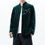 2025秋冬风男装刺绣唐装汉服夹克外套大码C229-Y1118-P115，男装夹克，电商C229