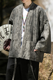 2024秋冬风男装棉麻亚麻唐装汉服风衣外套大码C229/Y791/P80，男装风衣，电商C229
