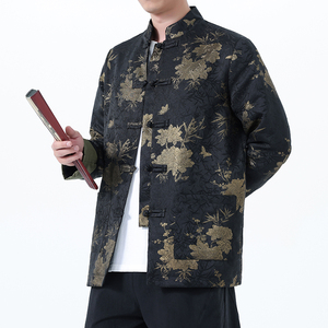 2025秋冬风男装印花唐装汉服夹克外套大码C229-Y1123-P120图片