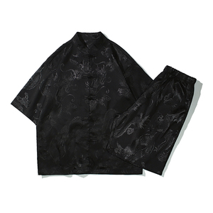 2023夏季风男装中式复古唐装汉服套装两件套C229/TZ318/P80图片