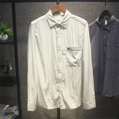 秋季抗皱挺括有型长袖衬衫男