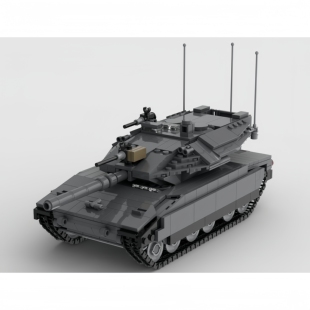 MOC军事积木 梅卡瓦坦克模型 适用小颗粒拼装积木玩具儿童男