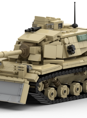 MOC-166141 巴顿M60A1坦克积木模型 适用拼装玩具套装儿童男