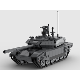 MOC军事系列积木 T90坦克模型 适用小颗粒拼装积木玩具儿童男